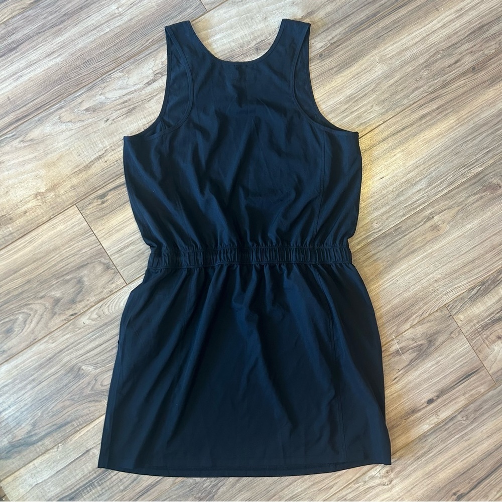 Avalanche Outdoor Women’s Drawstring Waist Tank Dress Black Size L - Picture 2 of 4
